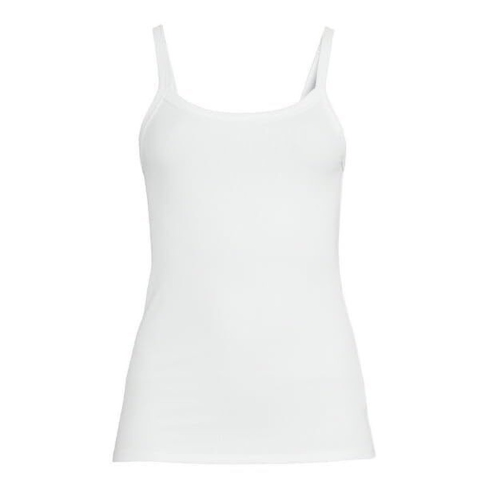 No Boundaries Womens Top Size XS White 2-Pack Cami Tank Ribbed Stretch Spaghetti